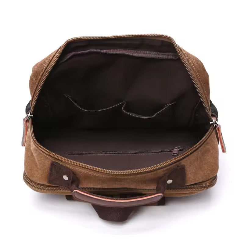 Vintage Canvas Backpack - Large Capacity Laptop Backpack Men