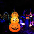 Halloween Inflatable Pumpkin 1.2M Whiteh LED Lighting for Garden and Home
