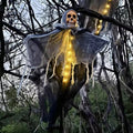 Halloween Spooky Decoration – Hanging Skeleton with LED Light for Garden & Party