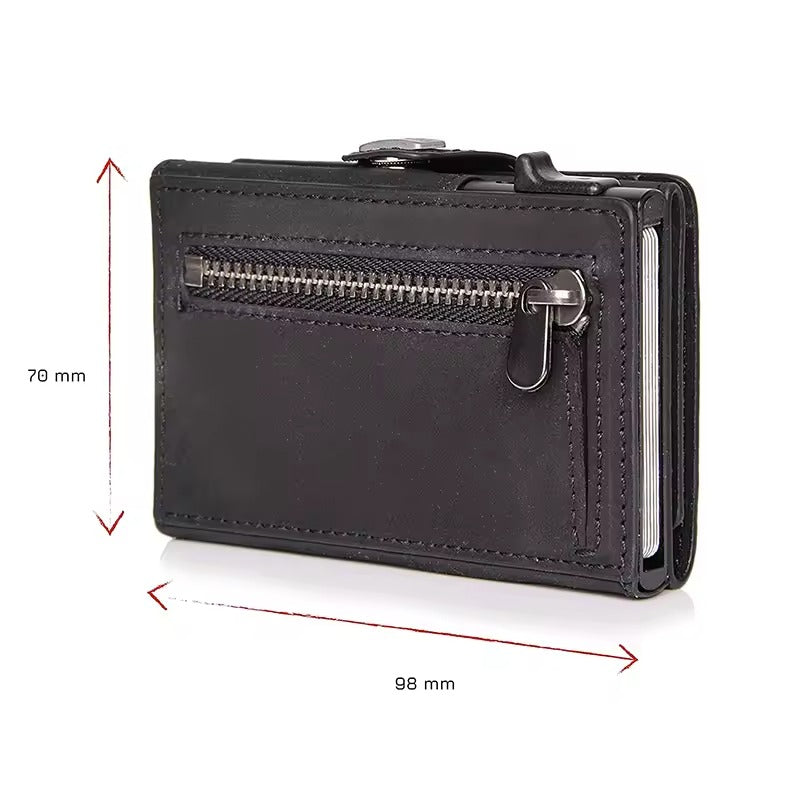 RFID Leather Men's Wallet – Compact Minimalist Wallet