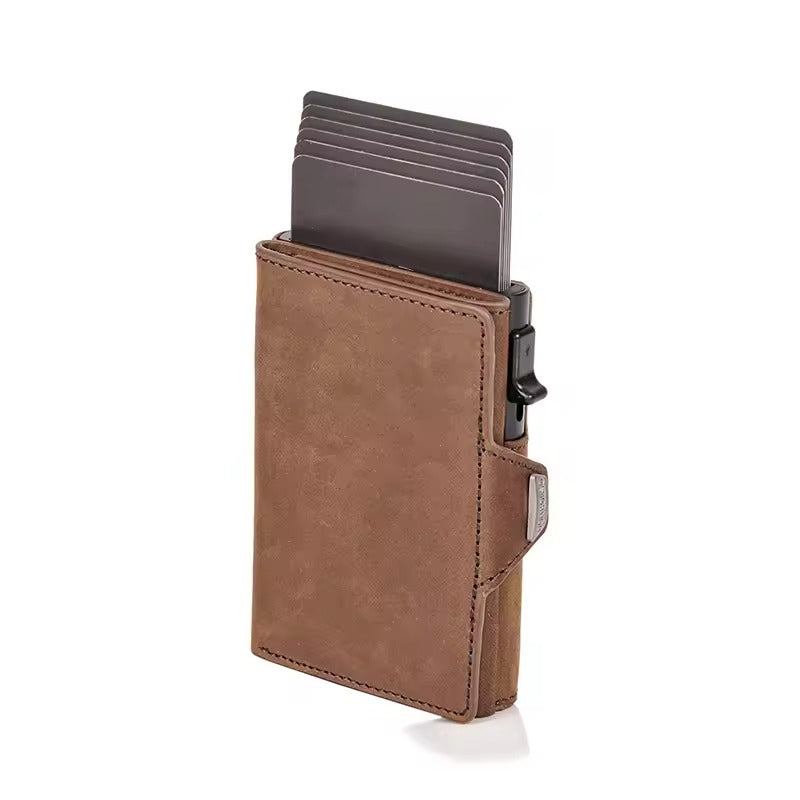 RFID Leather Men's Wallet – Compact Minimalist Wallet