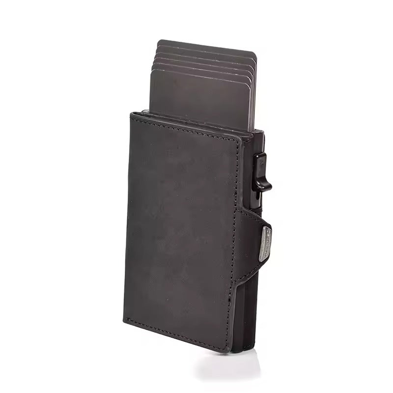 RFID Leather Men's Wallet – Compact Minimalist Wallet