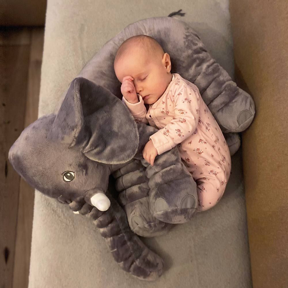 Elephant Cuddly Toy XL 65cm – Soft Plush Cushion for Children & Babies
