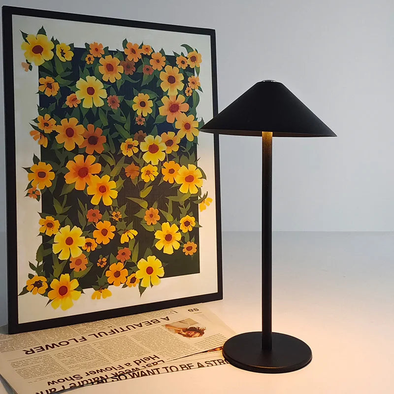 Elegant Cordless Desk Lamp with Adjustable Lighting and Luxurious Design