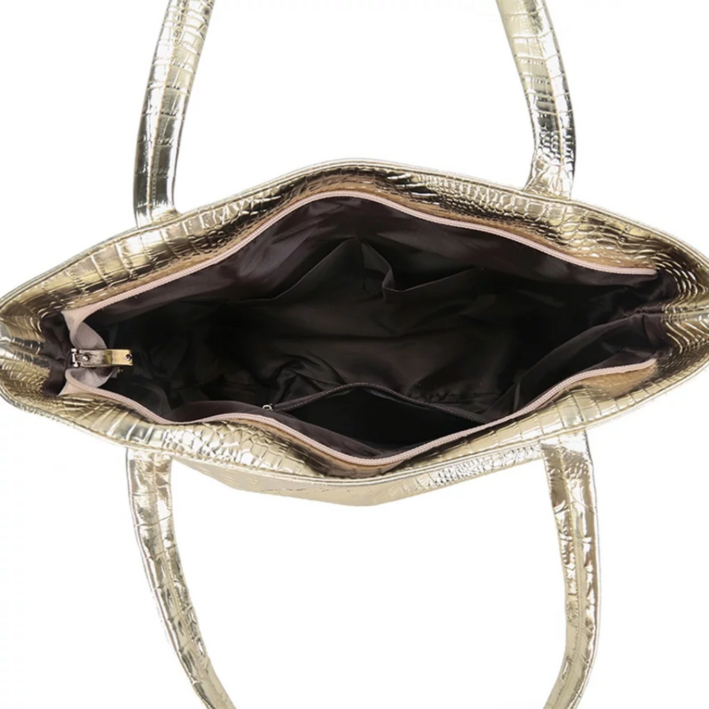 IsabellaBag - Luxury Shoulder Bag with Crocodile Print