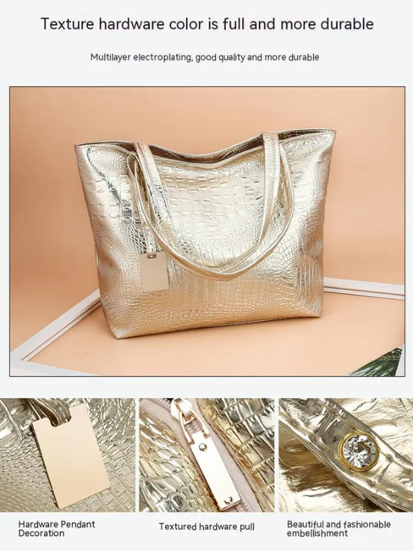 IsabellaBag - Luxury Shoulder Bag with Crocodile Print