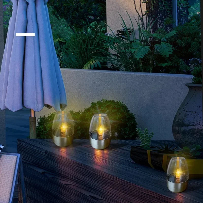 CandelaSoleil – Elegant Solar Lantern for Garden and Patio