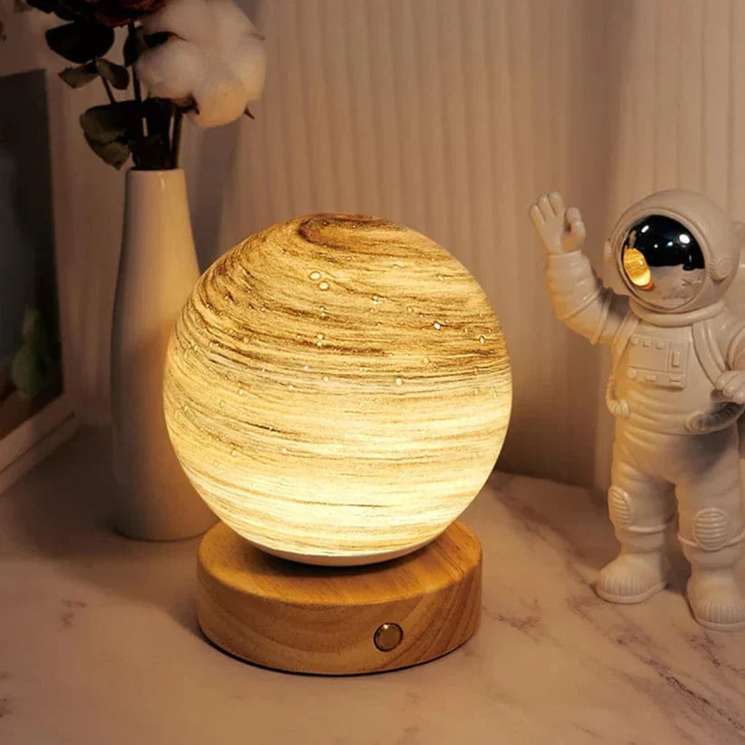 LuminaGlow Moon Lamp - Magical Atmospheric Lighting Whiteh Adjustable Light