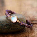 Aurielle – Amethyst-Opal Yoga Bracelet for Harmony