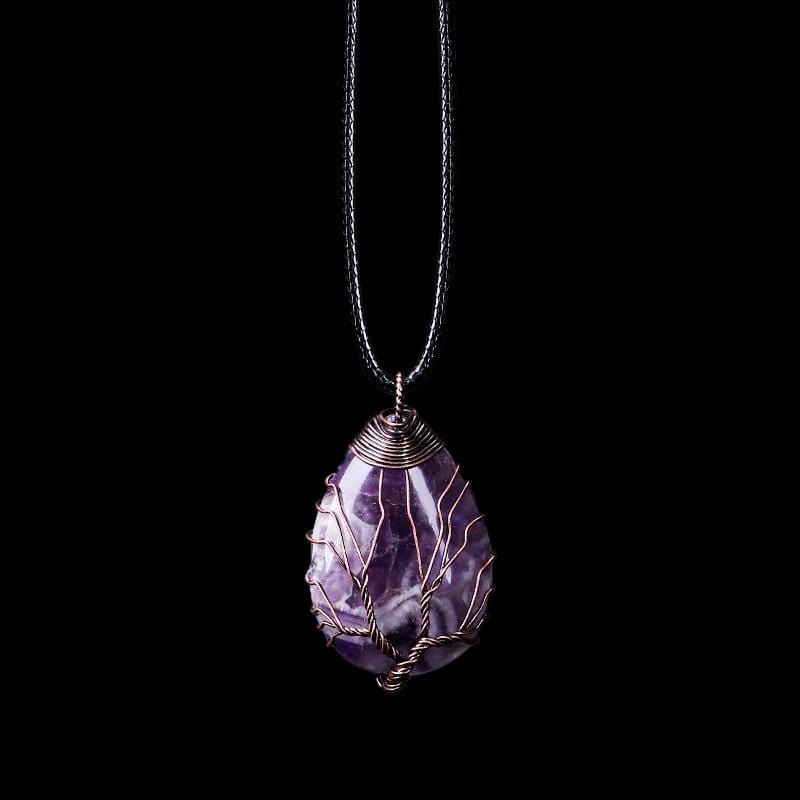 Seraphina Drop Necklace - Elegant Amethyst Jewelry