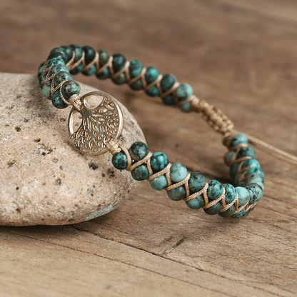 Auralyn - Spiritual Tree of Life Bracelet with Jasper
