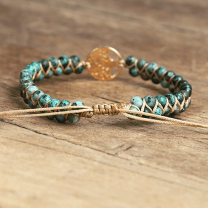 Auralyn - Spiritual Tree of Life Bracelet with Jasper