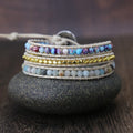 Seductive Amaryllis Jasper Wrap Bracelet for Essential Energy