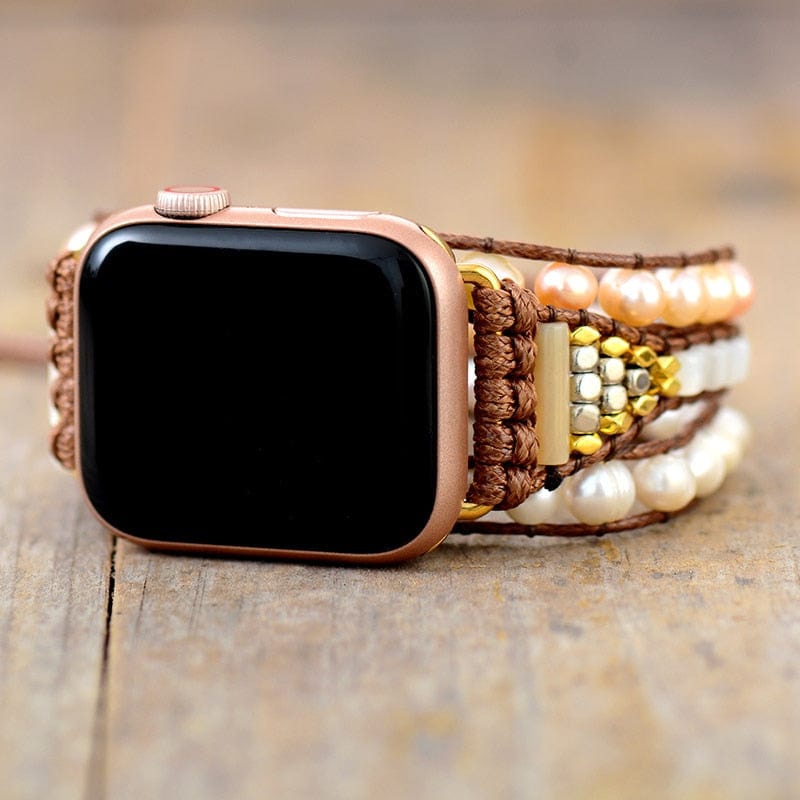 Elvianne - Luxury Freshwater Pearl Wrap Strap for Apple Watch