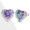 Celina – Elegant Angel Wing Earrings in Silver