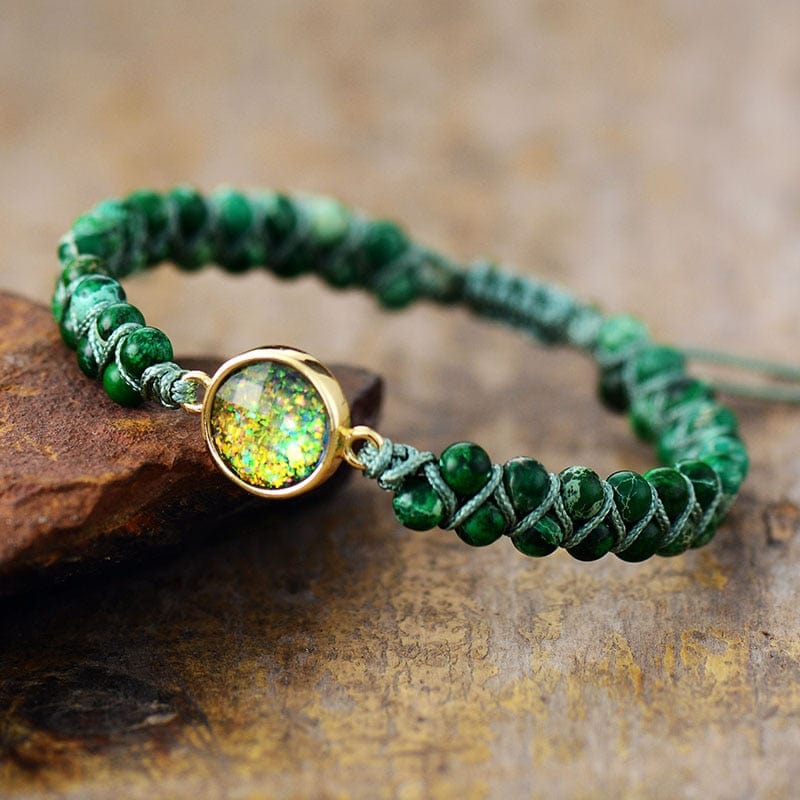 Gaia Opal and Jasper Earth Bracelet - Unique and Elegant