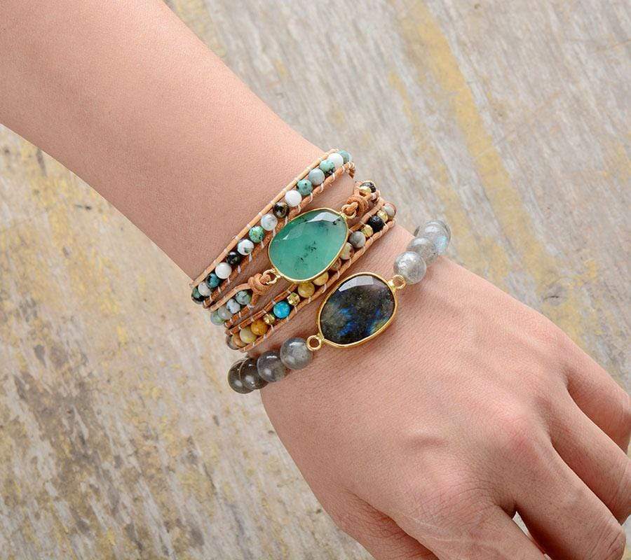 Elina JadeGlow - Elegant Soothing Wrap Bracelet