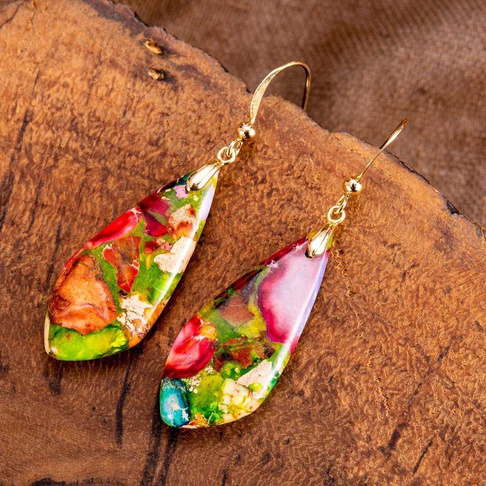 Regalite Jasper Earrings - Elegant Earrings