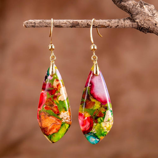 Regaliet Jasper Earrings - Elegant Earrings