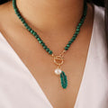 Thalina - Malachite Natural Gemstone Necklace
