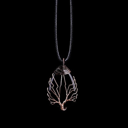 Eryna - Elegant Black Obsidian Pendant Necklace