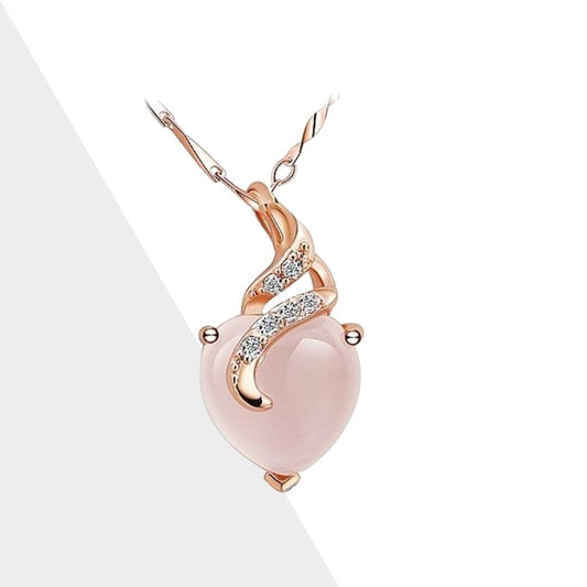 Calista Heart - Elegant Opal Necklace