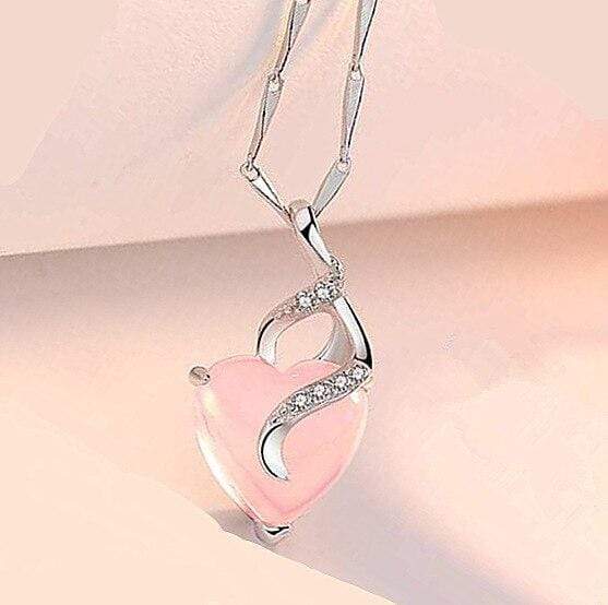 OpalHeart - Elegant Heart-Shaped Necklace by Calista
