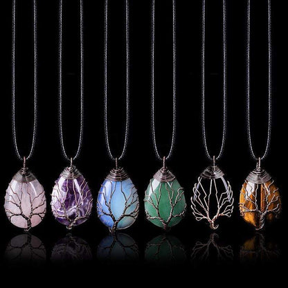 Elisia - Elegant Opal Drop Pendant Necklace