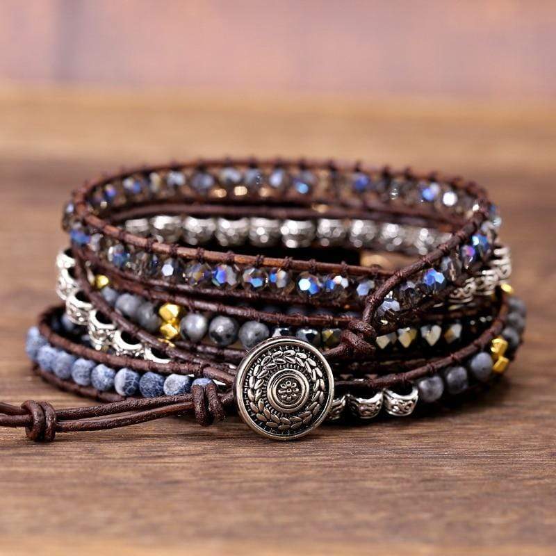 OnyxGlow – Luxurious Wrap Bracelet for Women