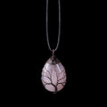 RoseDrop - Elegante Rozenkwarts Druppelketting