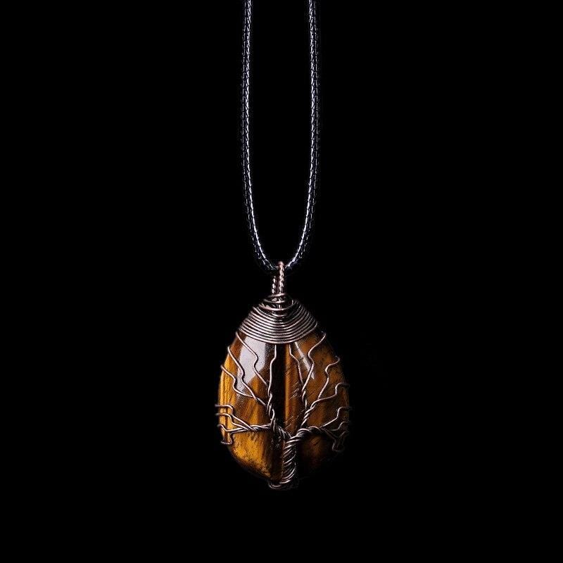 Zarina - Elegant Tiger Eye Spin Necklace