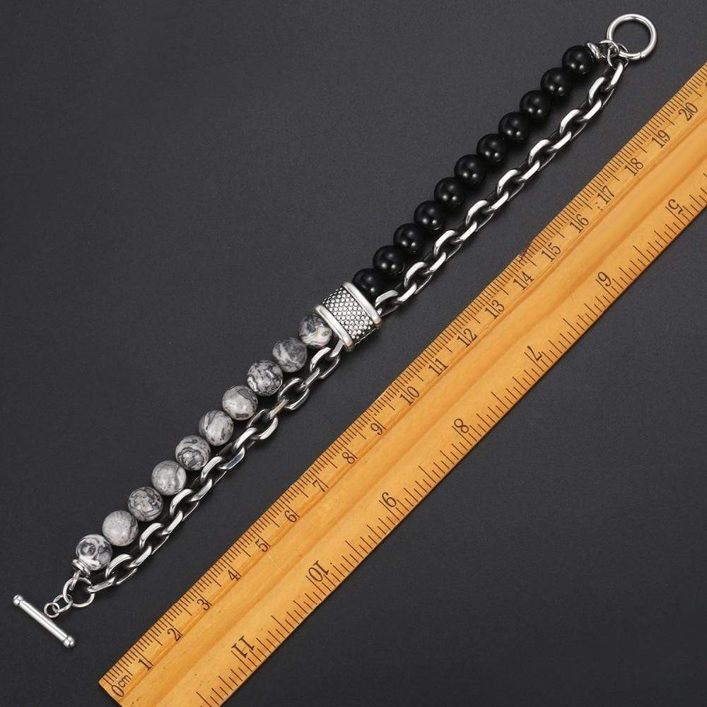 Tiger's Eye Beaded Bracelet for Men "The Warrior" - Asher