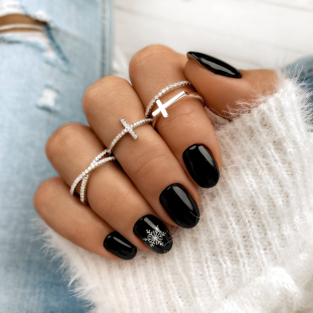 Elegant Zirconia Cross Ring - Faith in Style