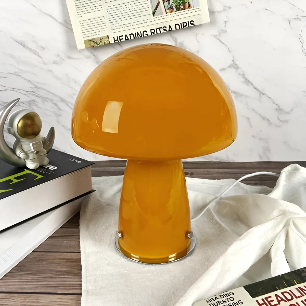 Scandinavian LED Mushroom Lamp - Elegance and Warmth for Your Interior