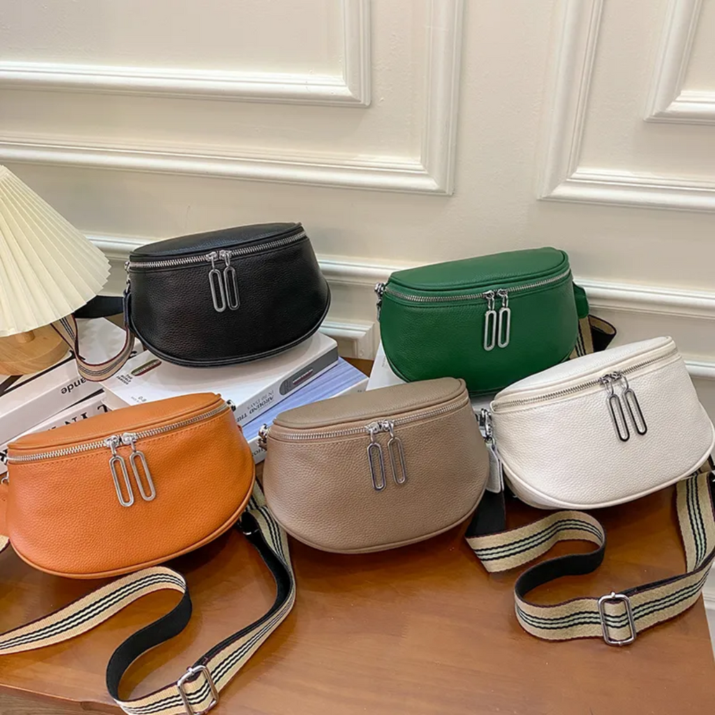 Lucy LeatherBag – Trendy and Cute Leather Saddle Bag