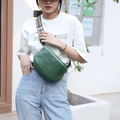 Lucy LeatherBag – Trendy and Cute Leather Saddle Bag