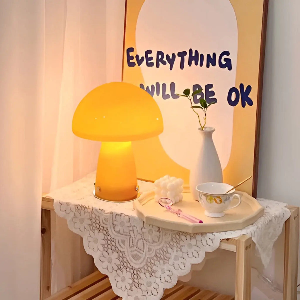 Scandinavian LED Mushroom Lamp - Elegance and Warmth for Your Interior