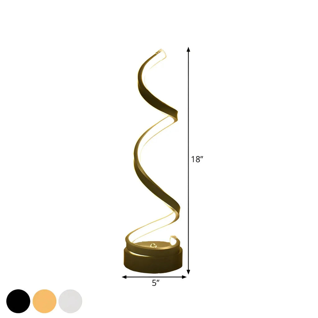 Elegant Spiral Glow LED Desk Lamp – Energy-Efficient, Durable & Eye-Friendly Design