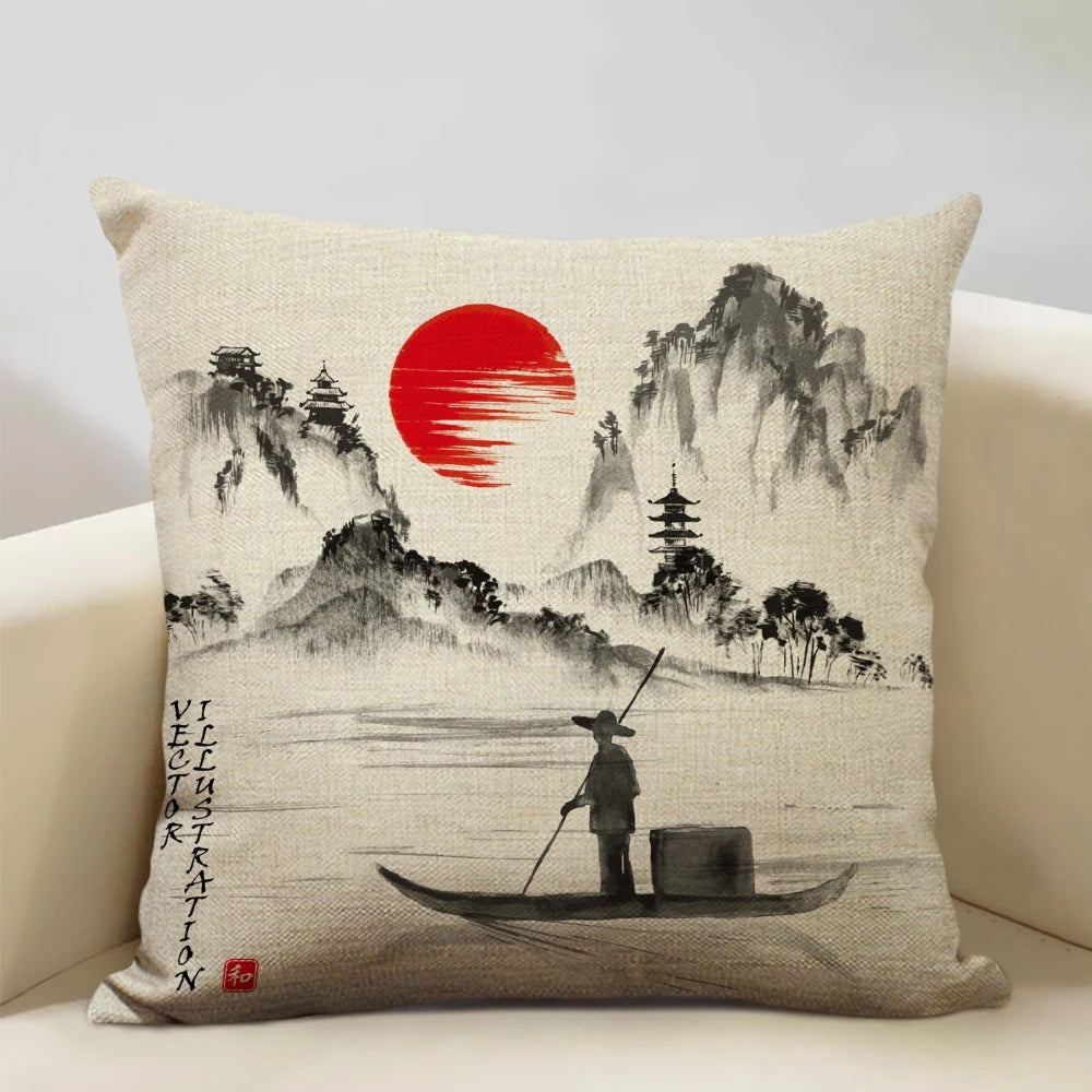 BeauRêve Pillowcase with Mount Fuji - Japanese Style for Any Room