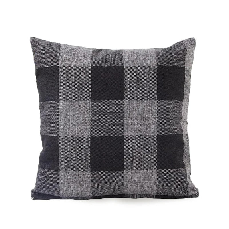 Harmonie Home Cushion Cover - Timeless Checkered Cushion Cover for Any Interior