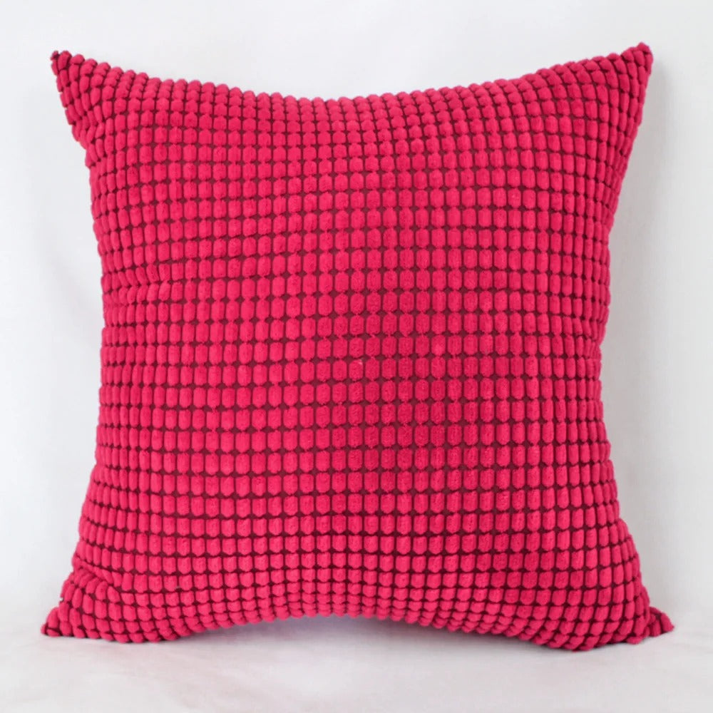 Luxury Plush Home Pillowcase - with Playful Corn Kernel Design