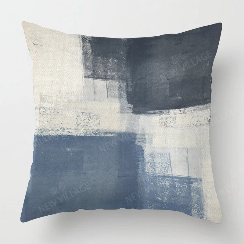 Tricolour Linen Cushion Cover - for a Modern Interior