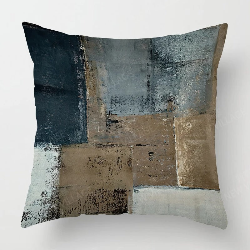 Tricolour Linen Cushion Cover - for a Modern Interior