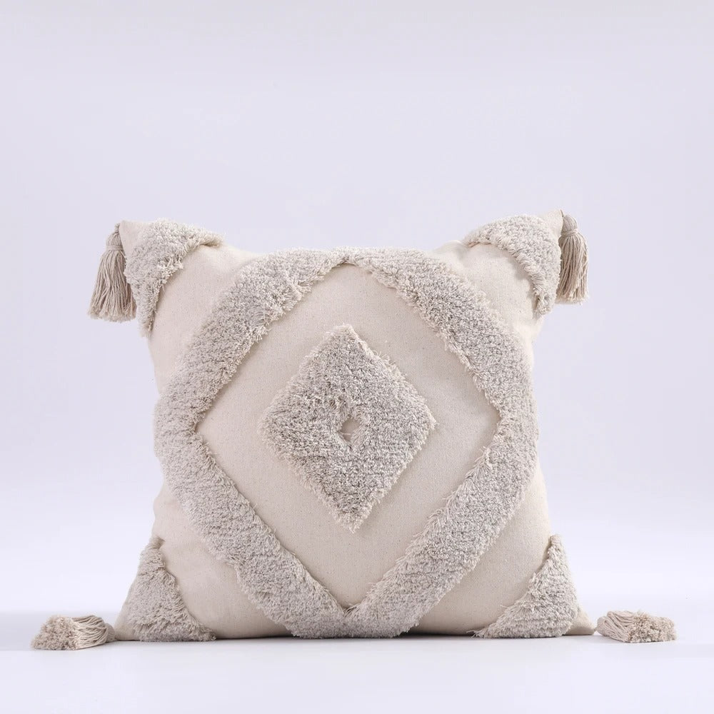 Boho Tufted Pillow Cover - Moroccan Flair for Your Interior
