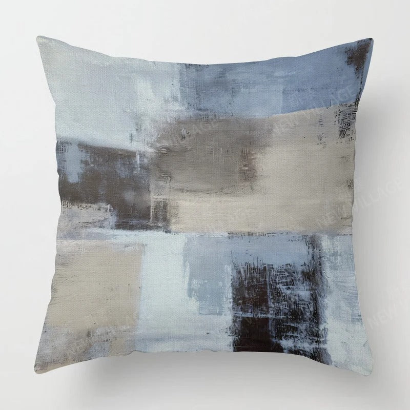 Tricolour Linen Cushion Cover - for a Modern Interior