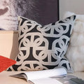 VelvetGlow Kussenhoes - Dubbelzijdige Geometrische Kussenhoes van Luxe Jacquard