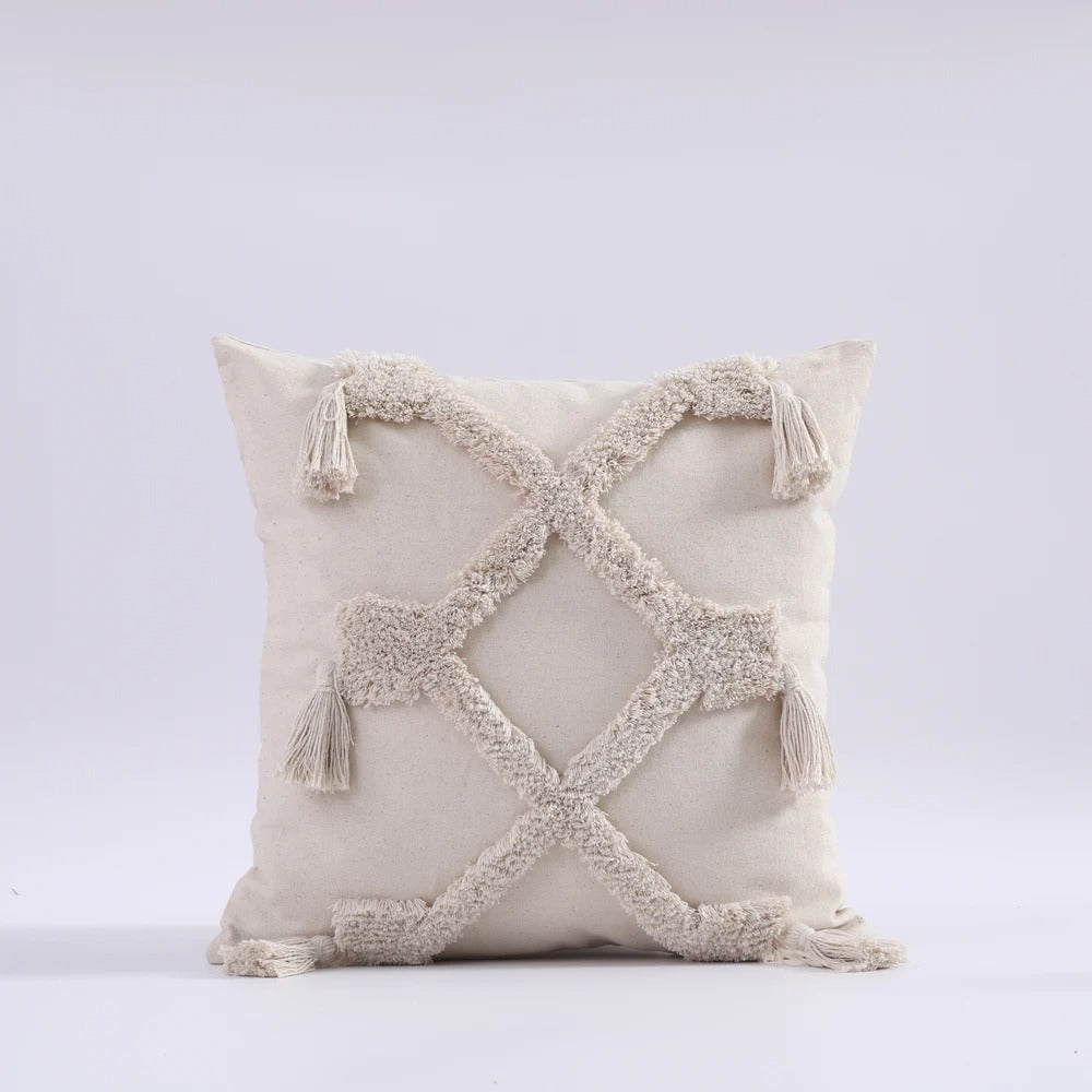 Boho Tufted Pillow Cover - Moroccan Flair for Your Interior