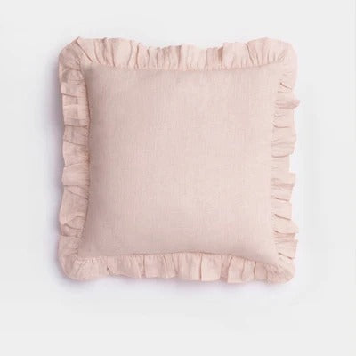 Elegant Linen Pillowcase - with Ruffles for Ultimate Comfort