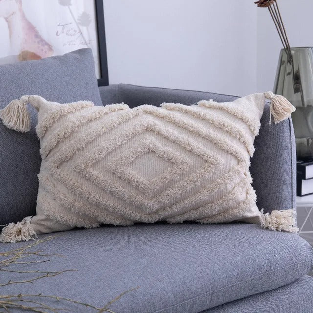 Boho Tufted Pillow Cover - Moroccan Flair for Your Interior