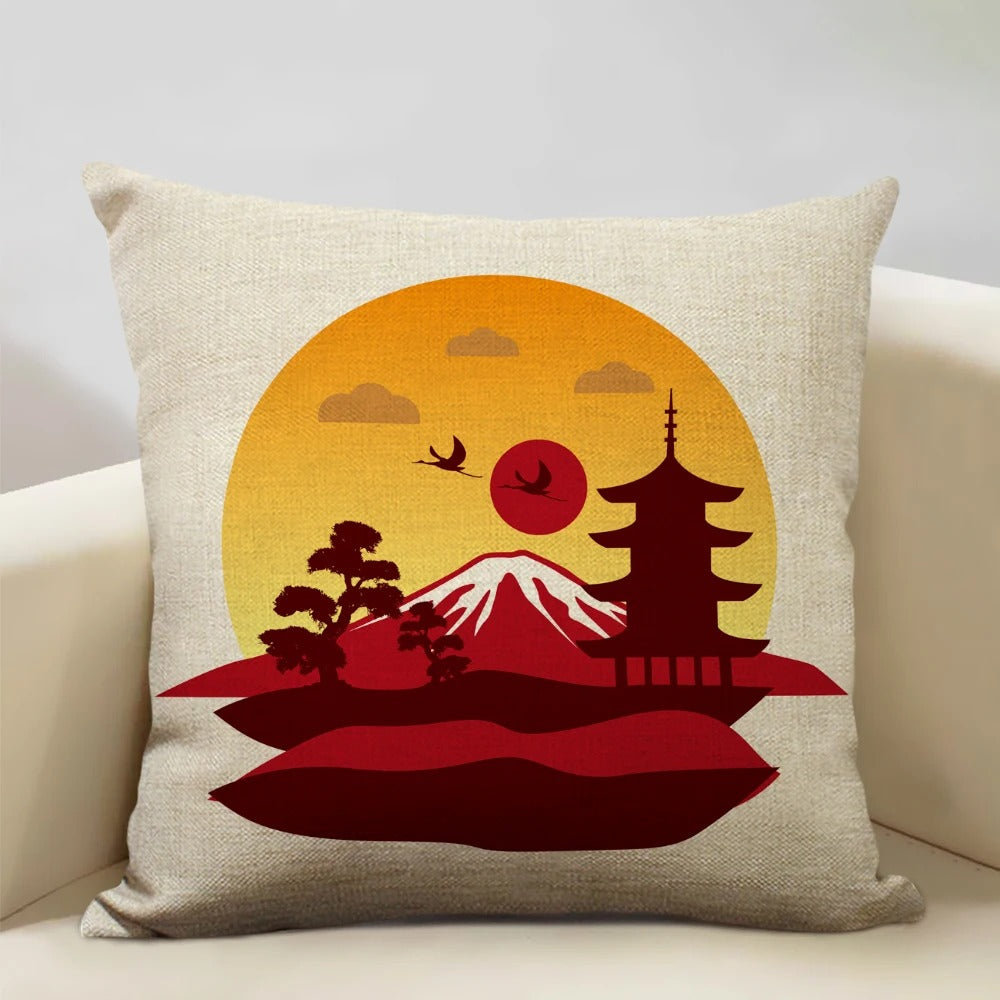 BeauRêve Pillowcase with Mount Fuji - Japanese Style for Any Room